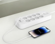 Strømudtag med Overspændingsbeskyttelse - 8 porte - USB-C PD