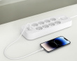 Strømudtag med Overspændingsbeskyttelse - 8 porte - Dual USB-C PD