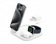 Boost Charge Qi2 15W Magnetisk 3-in-1 Ladeplade - Hvid