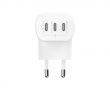 Boost Charge 65W USB-C Vægoplader - 3 port - Hvid