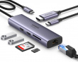 Multifunktions USB-C Adapter med Ethernet Interface