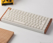 K2 HE Trådløst QMK Tastatur [Gateron 2.0 Purple Magnetic Switch] - Wood White