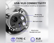 T688 Mikrofon Bundle - K688 USB/XLR Mikrofon - Dynamisk Mikrofon - Hvid