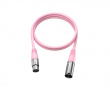 XLR Kabel - 3pin - 1.8 Meter - Lyserød