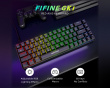 AmpliGame GK1 ANSI Gaming Tastatur - Sort