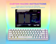 AmpliGame GK1W ANSI Gaming Tastatur - Hvid