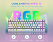 AmpliGame GK1W ANSI Gaming Tastatur - Hvid