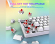 AmpliGame GK1W ANSI Gaming Tastatur - Hvid