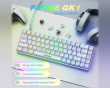 AmpliGame GK1W ANSI Gaming Tastatur - Hvid