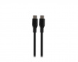 USB-C Ladekabel 60W Silikone - Sort - 1,5m