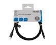 USB-C Ladekabel 60W Silikone - Sort - 1,5m