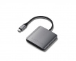 Satechi USB-C-hub med 4 porte og PD
