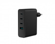 Ribera GaN 3x USB-C & 1x USB-A Oplader - 100W - Sort