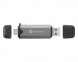 Scarab 3 Kortlæser SD/MICRO SD USB 3.1 (USB-A & USB-C) - Sort