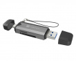Scarab 3 Kortlæser SD/MICRO SD USB 3.1 (USB-A & USB-C) - Sort