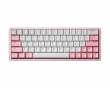 Xpunk 63 Magnetisk 60% ANSI Gaming Tastatur - Rosa/Hvid