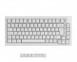 5075B Plus-S Black on White Trådløst Tastatur - Hvid [V3 Cream Yellow Pro]