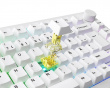 5075B Plus-S Black on White Trådløst Tastatur - Hvid [V3 Cream Yellow Pro]