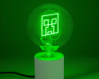 Minecraft Creeper - LED Neon Pære Lampe