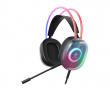 DH230 Semi-transparant RGB Gaming Headset - Sort