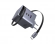 100W GaN Hurtigoplader med Udtrækkelig Kabel
