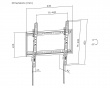 Tilt Vægbeslag til TV 32″-75″ - Sort