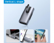 USB-C Han til USB-C Hun Adapter (Vertical L-Type)