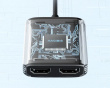 USB 3.0 eller USB-C til dobbelt HDMI-adapter