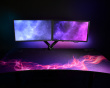 Arena Gaming Skrivebord - Large  - Deep Purple Galaxy