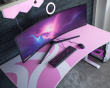 Arena Gaming Bord - Large - Hvid Pink