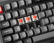 P1 Pro QMK ISO 75% Trådløst Mekanisk Tastatur [K Super Red] - Carbon Black
