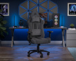 TC100 Relaxed Gamingstol - Stof (Grå og Sort)