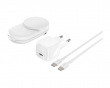 UltraCharge 2-i-1 Qi2 trådløs oplader - Hvid