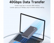 USB-C 40Gbps Eksternt Harddiskkabinet