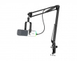 AM8T USB/XLR Dynamisk Mikrofon og Boom Arm - Hvid