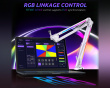 RGB Metal Mikrofon Boom Arm - Hvid