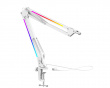 RGB Metal Mikrofon Boom Arm - Hvid