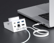 USB-C-hub med Drejeknap og Genvejsknapper – 2,5G Ethernet-port – Hvid