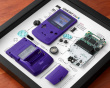 Retro Art Nintendo Gameboy Color Konsol Display - Lilla
