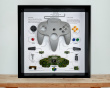 Retro Art Nintendo N64 Controller Udshow - Grey
