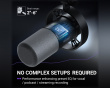 AmpliTank K688 USB/XLR Dynamisk Mikrofon - Sort