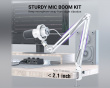 AmpliTank K688 USB/XLR Dynamisk Mikrofon - Hvid