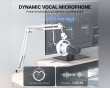 AmpliTank K688 USB/XLR Dynamisk Mikrofon - Hvid
