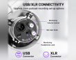AmpliTank K688 USB/XLR Dynamisk Mikrofon - Hvid