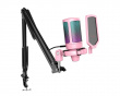 Mikrofon Bundle A6T AMPLIGAME USB Gaming Mikrofon RGB - Pink