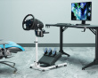 Racing Simulator Wheel Stand with Gear Shifter - LRS11 - Hvid