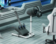 Racing Simulator Wheel Stand with Gear Shifter - LRS11 - Hvid