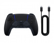 Playstation 5 DualSense V3 Trådløs + USB Kabel til PC - Midnight Black