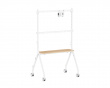Easel Studio Mobilt TV-stativ med hjul – Hvid