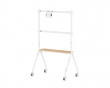 Easel Studio Mobilt TV-stativ med hjul – Hvid